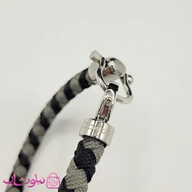 دستبند امگا مردانه زنانه مدل کنفی طوسی مشکی کیفیت مستر کد 800