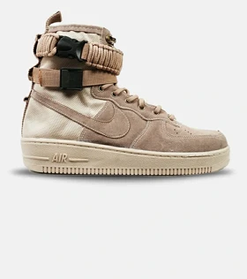 کفش کتانی ساق‌دار مردانه قهوه ای NIKE AIRFORCE AF1