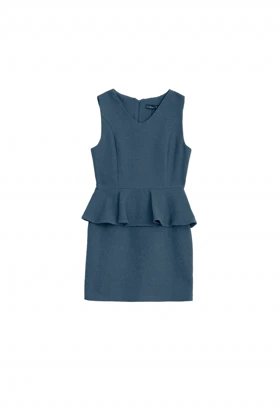 پیراهن کوک دوزی - 9098 (آبی)