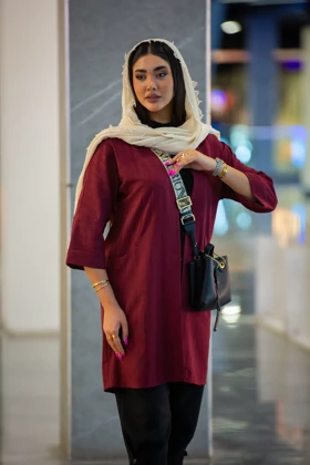 مانتو سافاری جیب هلال