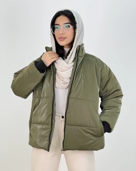 کاپشن یقه ایستاده نیلسا(72)کد:4616