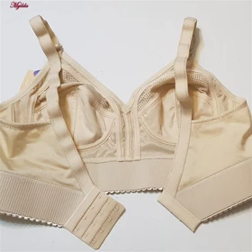 سوتین زنانه سه تیکه زنبوری مدل بدون فنر کرم لین کد 4680-412