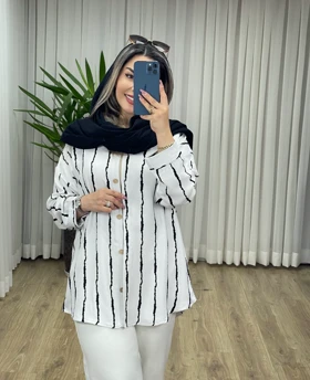 شومیز مانتویی پری کد 2114