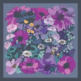 روسری ابریشم کجراه گلبهار