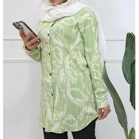 مانتو زنانه کراش کاملس گل‌دار