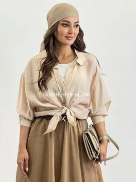 شومیز پری Perry 4612 (کرم)