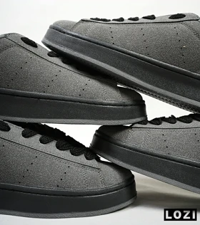 کفش کتانی مردانه طوسی مشکی ADIDAS stan smith