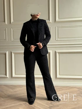 سه تیکه گیپور کت و شلوار و بلوز