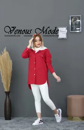 مانتو لینن جلو دکمه