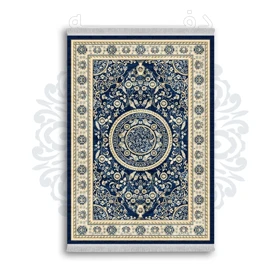 *جدید* فرشینه از جنس پارچه شانل مخمل ترک طرح فانتزی برند دفه کد 527