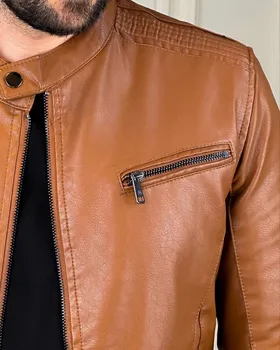 کاپشن چرم کد 2318