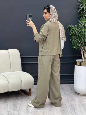 ست مانتو و شلوار افرا