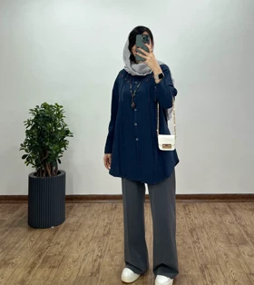 مانتو لینن گلدوزی رزانا 1 (ارسال رایگان)