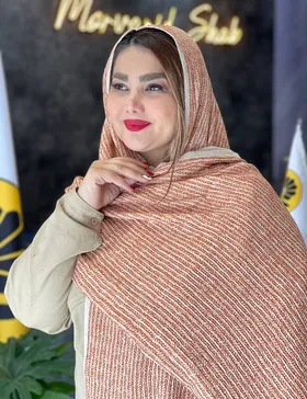 شال پلیسه وارداتی ماهک کد : L197B