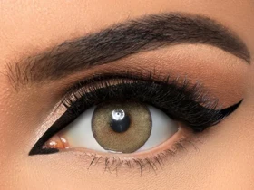 لنز طبی رنگی فصلی دهب Dahab (عسلی)