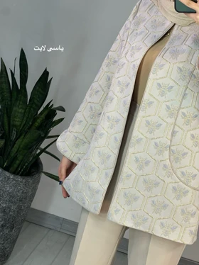 مانتو ژاکارد مغزی دوزی