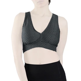 نیم‌تنه ورزشی زنانه مدل CT5420 طوسی تیره