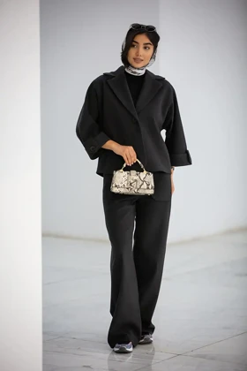 پالتو کت موهر آستین پاگون