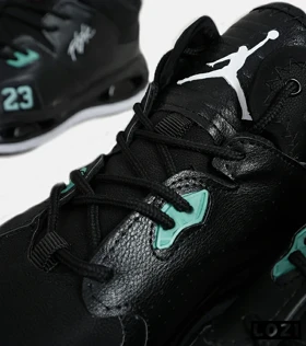 کفش کتانی ساق‌دار مشکی سبز مردانه و زنانه Nike air jordan 23