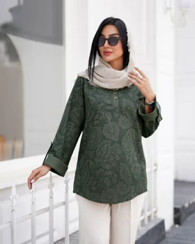 شومیز مانتویی خنک زنانه مدل ستین کد 3013 (ضمانت اصالت)