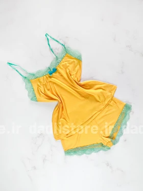 ست لباس خواب تاپ و شورتک گیپور