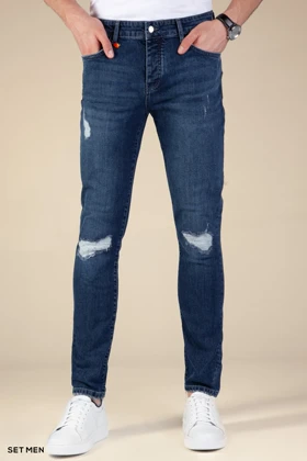 شلوار جین مردانه اسلیم زاپ‌دار