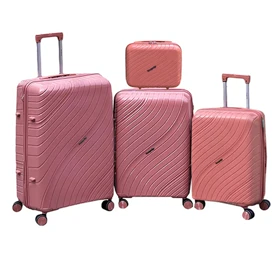 چمدان وارداتی مندوزا مدل MENDOZA - MDZ836 SERIES سری سه عددی (به همراه چمدان آرایشی هدیه)