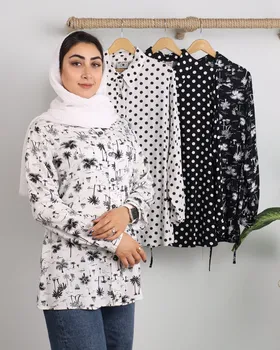 شومیز نخی طرح دار