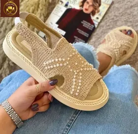 صندل مرواریدی گیپوری زنانه تابستانه F 100