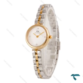ساعت دنیل ولینگتون ELAN زنانه دو رنگ طلایی صفحه سفید DW-6823-L