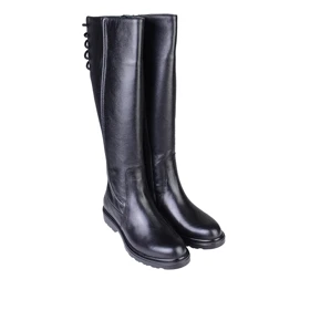 بوت بلند پشت‌بندی چرم زنانه