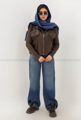 وست چرم آستر دارجیب نما کد1004934