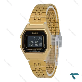 ساعت مچی زنانه کاسیو LA680WGA-1B طلایی مشکی Casio-2666-L