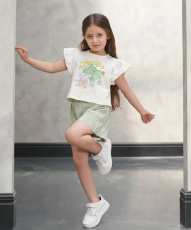 ست دخترانه تیشرت و شلوارک ملورینا Melorina کد 81361