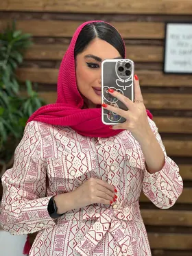 مانتو طرح دار کمردار