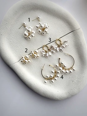 گوشواره های تخفیف خورده مرواریدی