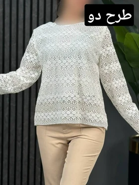 شومیز تمام دانتل ریما کد 1720