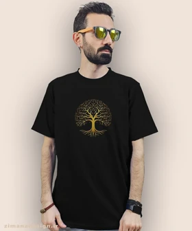 تیشرت مردانه و زنانه طرح درخت زندگی کد 958