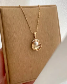 گردنبند مروارید و صدف ژوپینگ