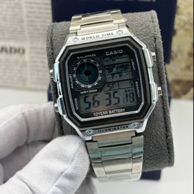 ساعت مچی کاسیو جهان نما استیل سیلور
