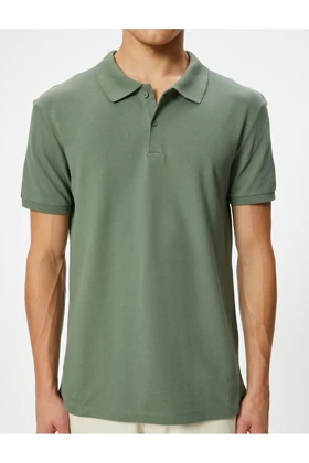 تیشرت یقه پولو مردانه اورجینال کوتون koton