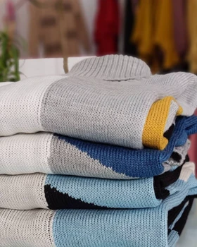 یقه اسکی بلند رنگارنگ وارداتی