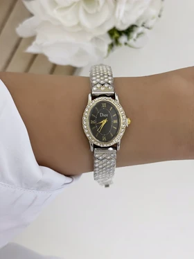 ساعت زنانه طرح نقره نگینی 942