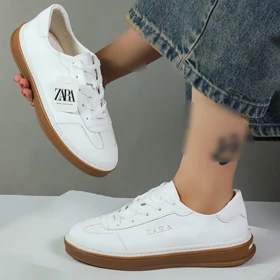 کفش کتانی زنانه زارا zara رنگ سفید کد 03101