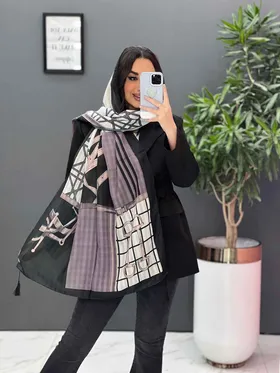 شال حریر نخ طرح کمربند HERMES
