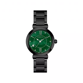 ساعت مچی ویمبرلی زنانه فلزی مشکی صفحه سبز WB-CS440L-A1