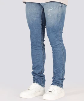 شلوار جین اسلیم مردانه آبی 0748