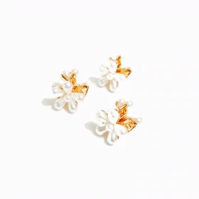 کلیپس مو زنانه طرح شکوفه مرواریدی