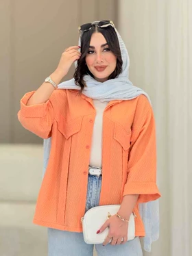 مانتو جیب نما پیله دار کاتیا