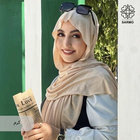 شال کشی نگین‌دار (کرم)